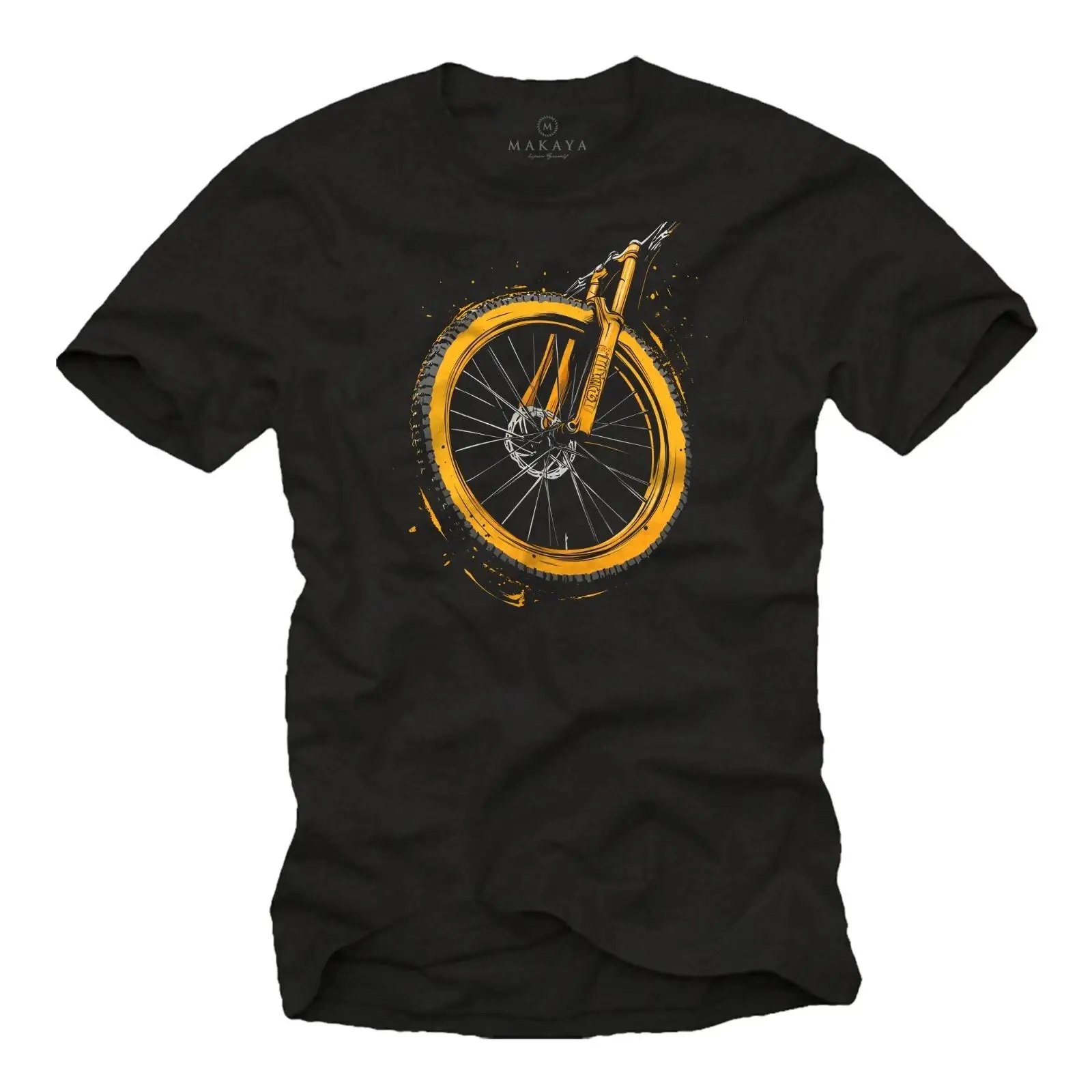 Mountain Biking Images - T-shirt da uomo a tema mountain