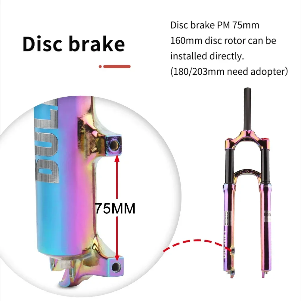 Mtb Fork Air - Arcobaleno 27.5/ 29er Sospensione Aria Pollici