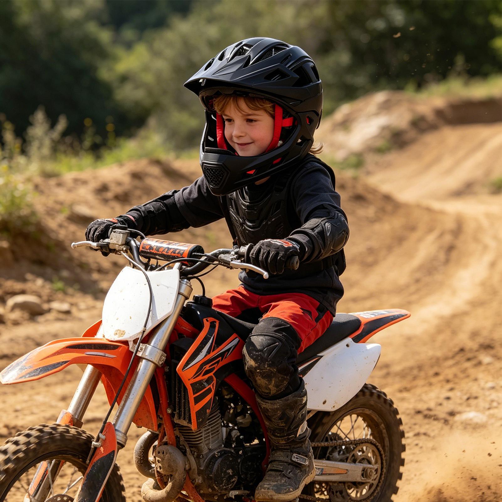 Mountain Biking Helmet Kids - Casco da motocross per bambini, protezione