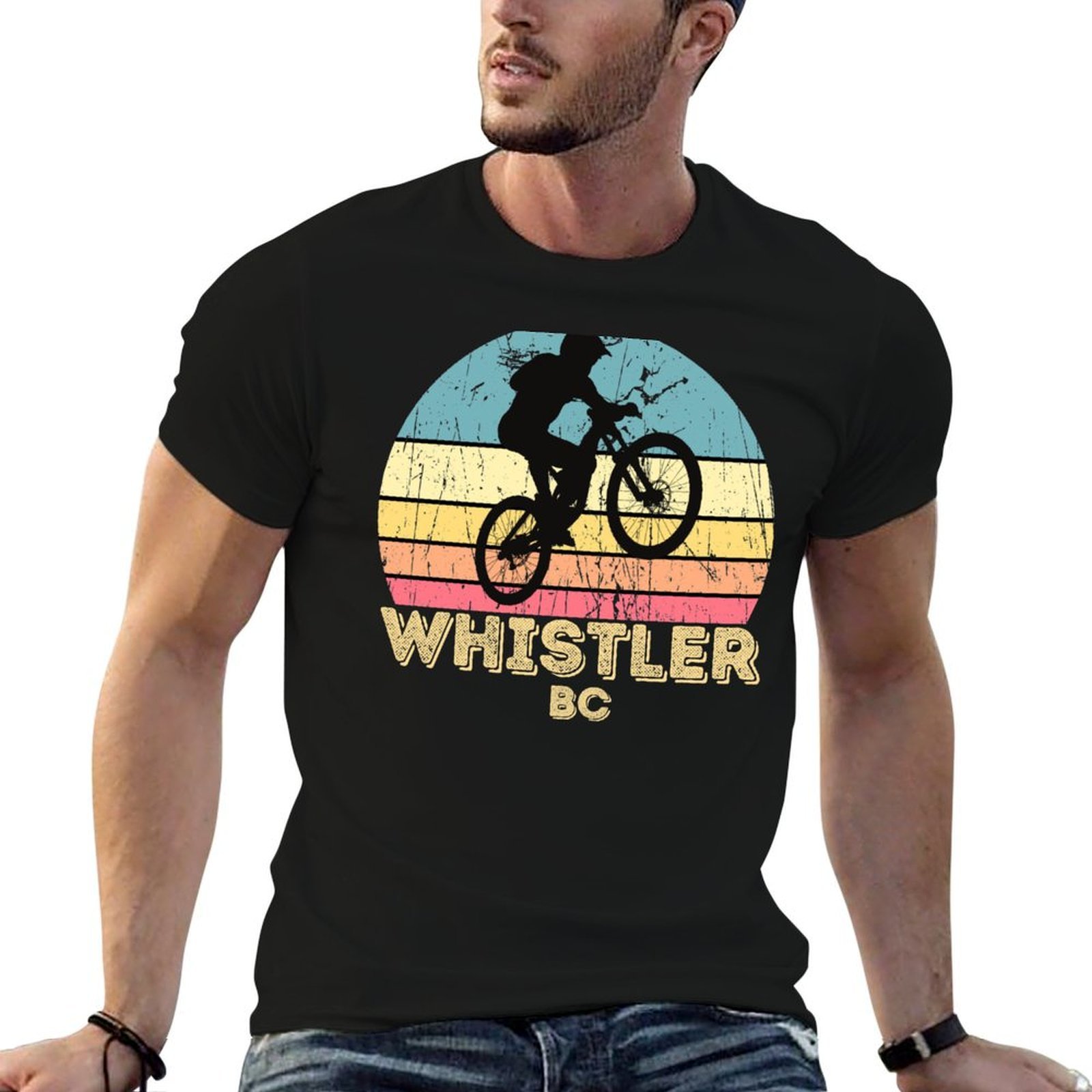 Mountain Biking Whistler - T-shirt da ciclismo in montagna Whistler