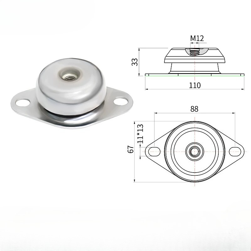 Shock Pump Suspension - Ammortizzatori in Metallo e Gomma, Antivibranti