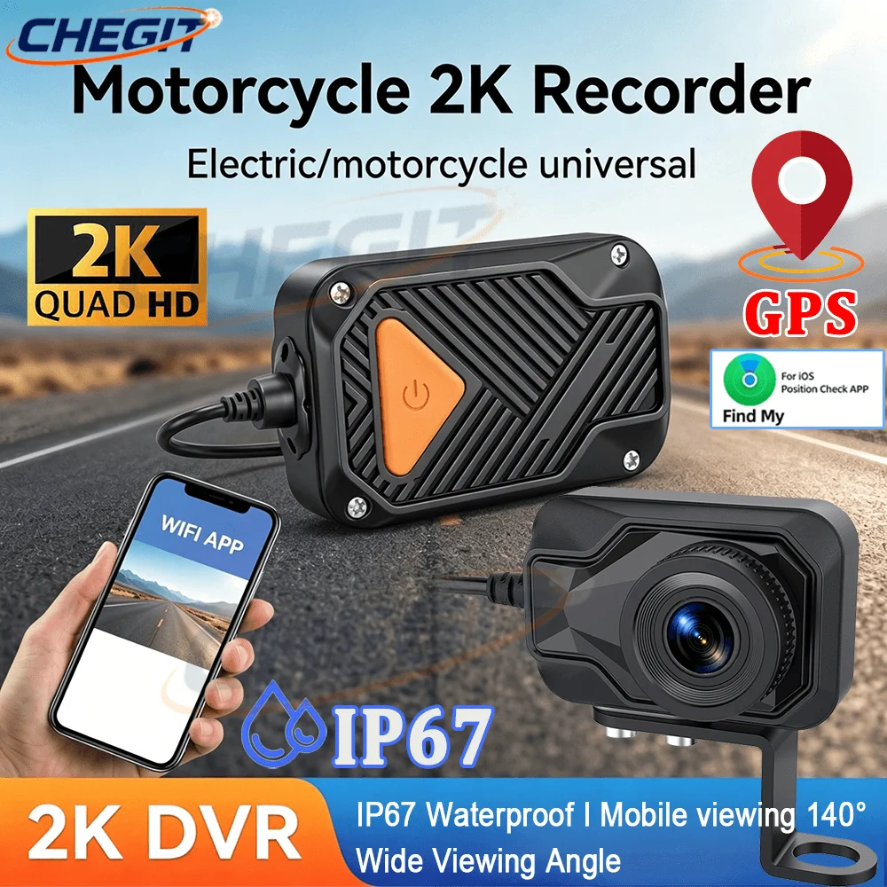 Mountain Biking Images - Videocamera DVR per Moto 2K HD