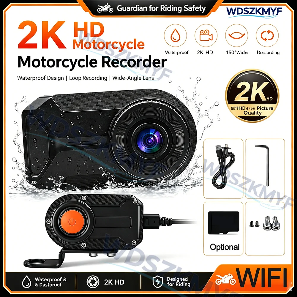 Mountain Biking Images - Dash Cam per Moto 2K HD,
