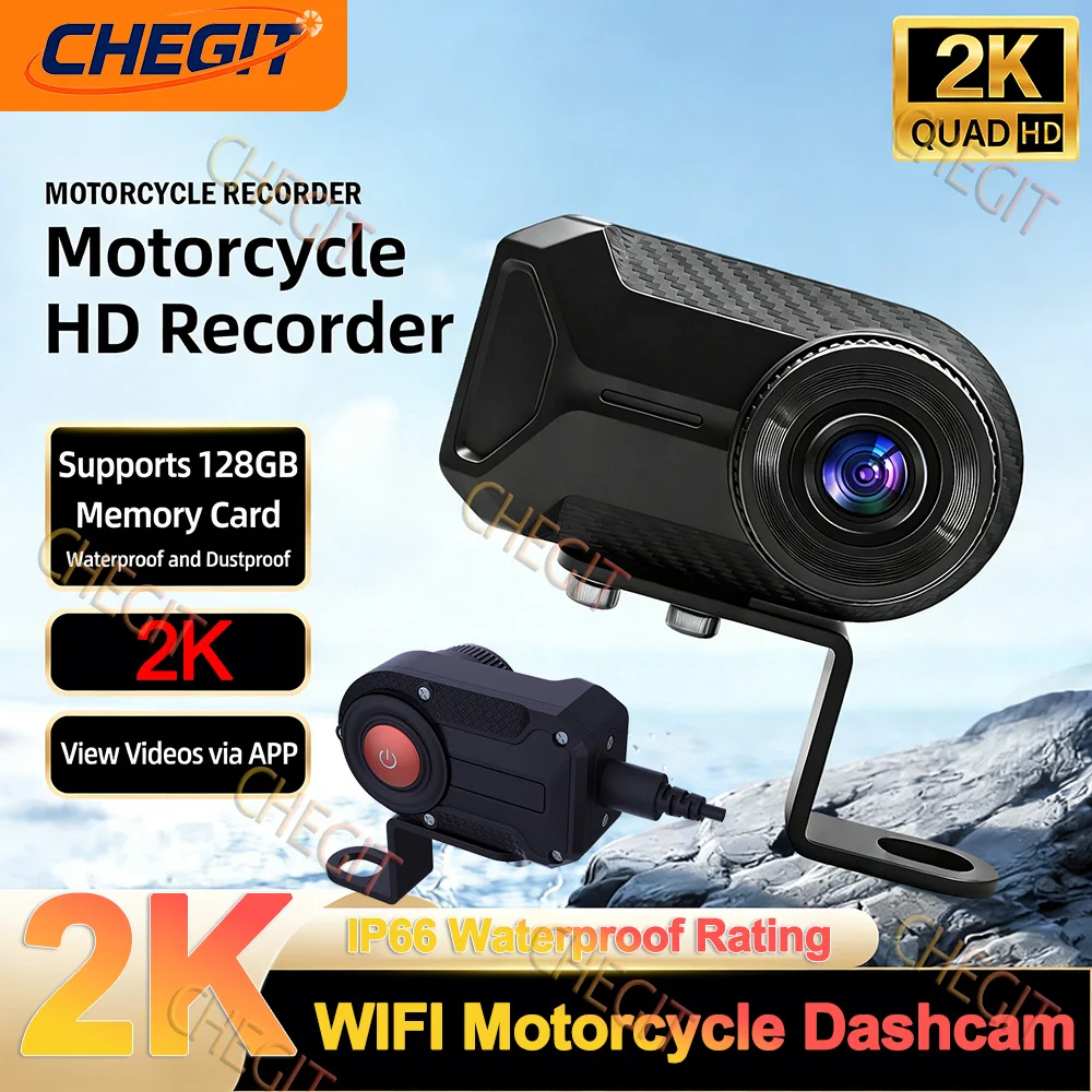 Mountain Biking Images - DVR per moto WiFi 2K HD