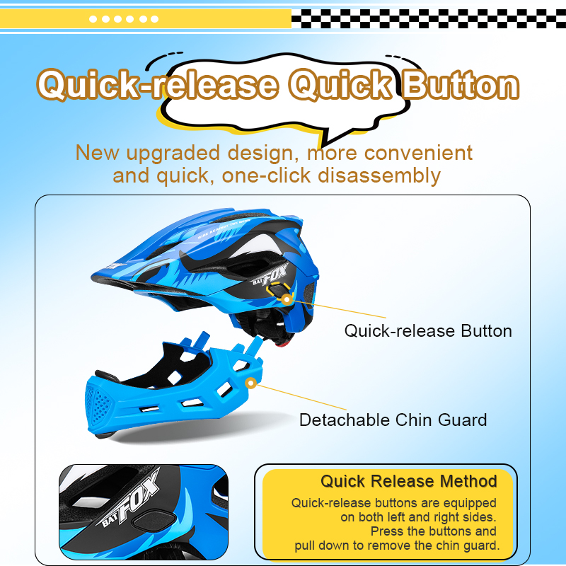 BATFOX Casco da bici integrale - Mountain Biking Helmet Kids recensione e prezzo