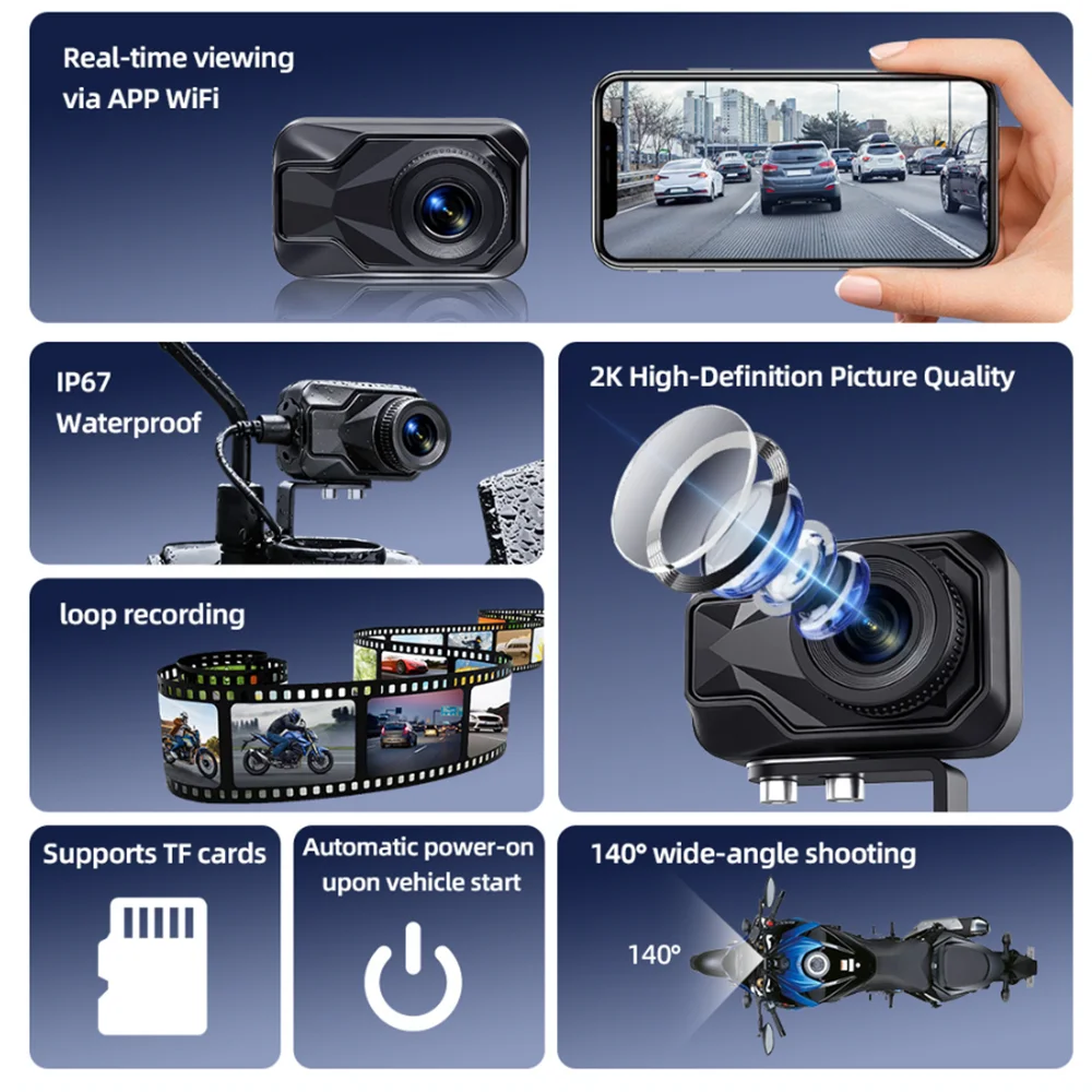 Videocamera DVR per Moto 2K HD - Mountain Biking Images recensione e prezzo