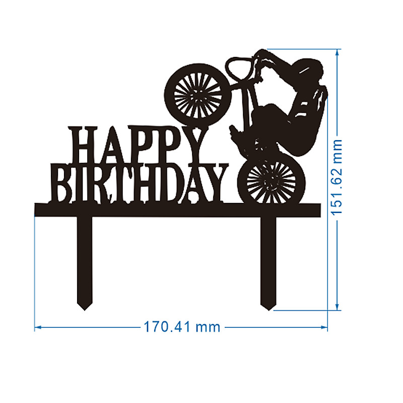 Decorazione per Torta di Compl - Mountain Biking Events recensione e prezzo