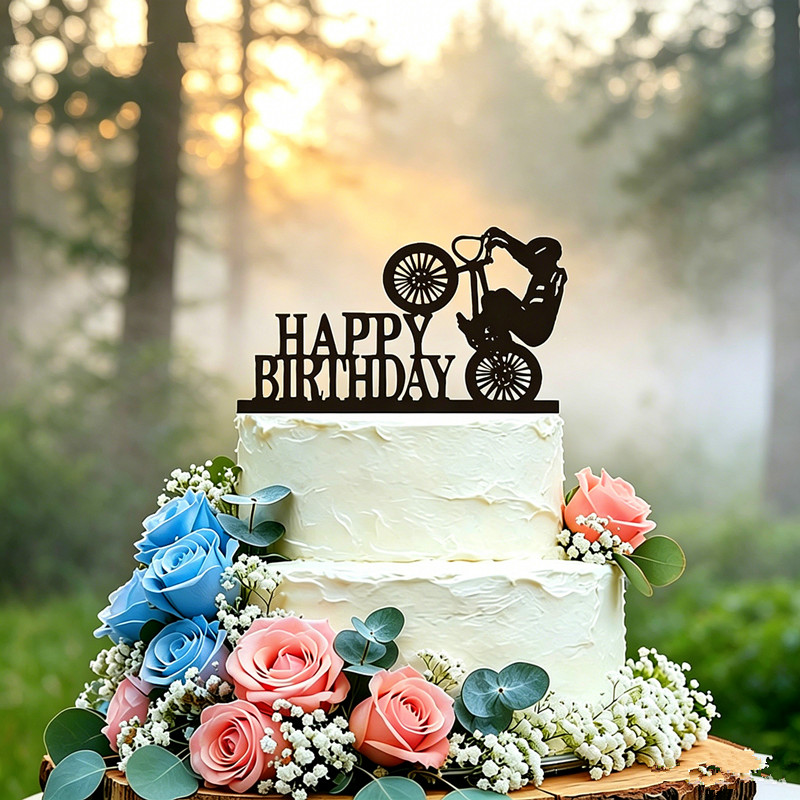 Decorazione per Torta di Compl - Mountain Biking Events recensione e prezzo