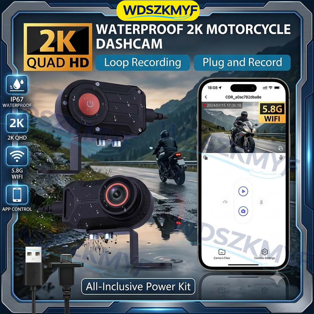 Dash Cam per Moto 2K 30fps, Vi - Mountain Biking Images recensione e prezzo