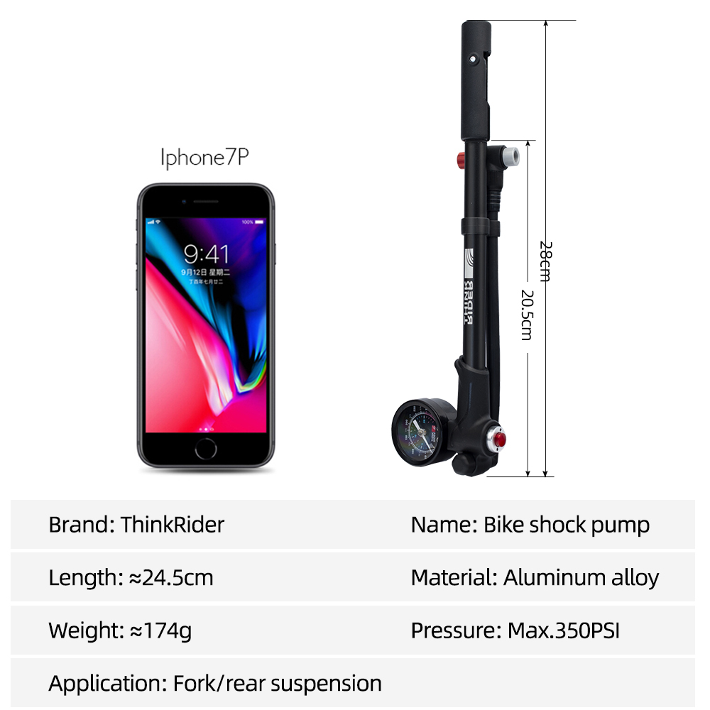 ThinkRider Pompa d'aria portat - Mtb Fork Air recensione e prezzo