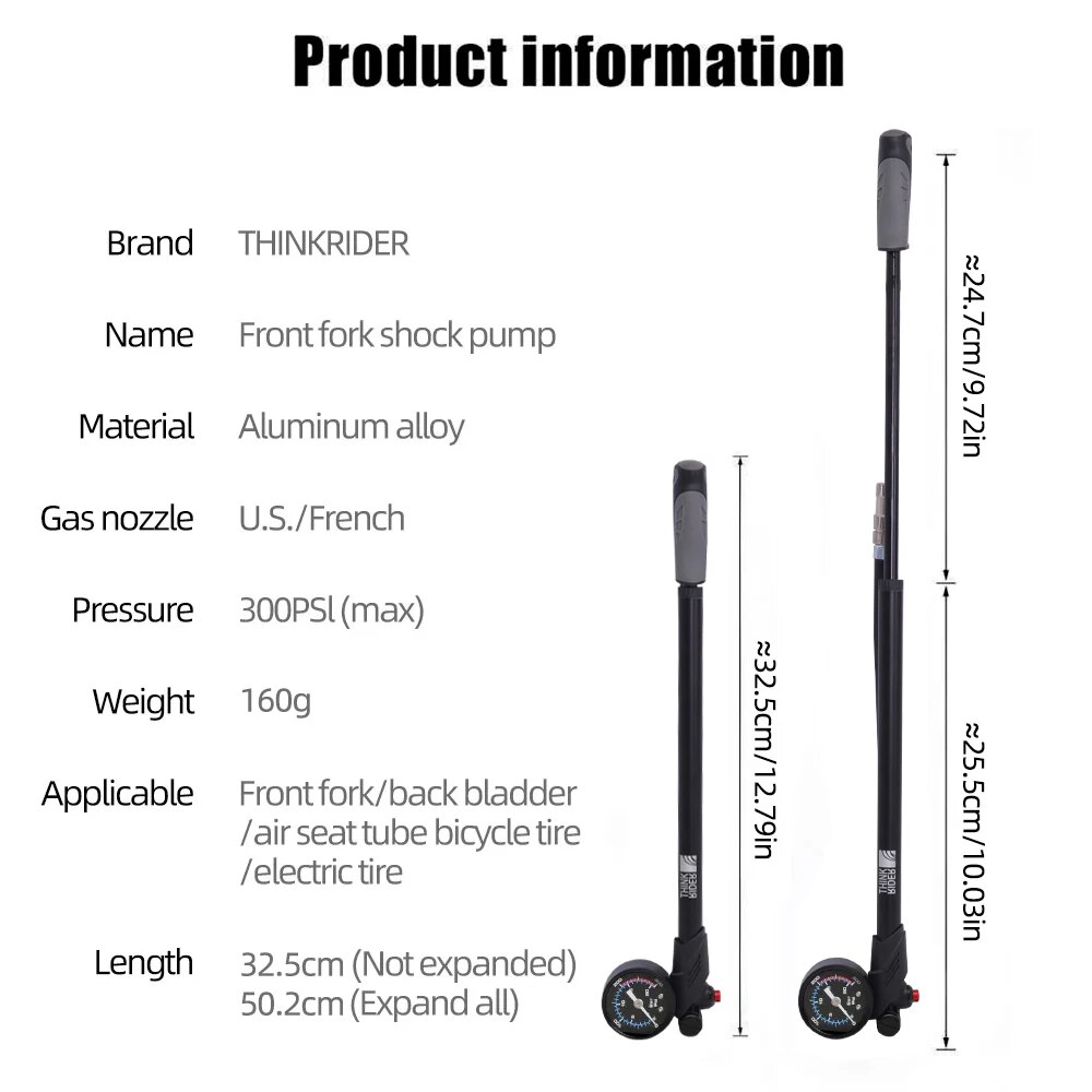 ThinkRider Pompa d'aria portat - Shock Pump Suspension recensione e prezzo